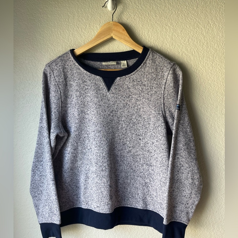 L.L. Bean Gray and Navy Sweatshirt
